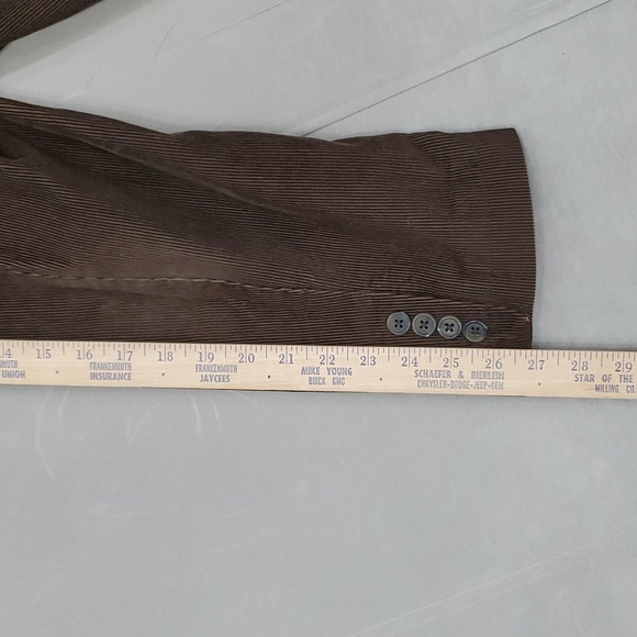 J. Crew Factory sport coat men's XL navy blue corduroy western blazer - Picture 7 of 11